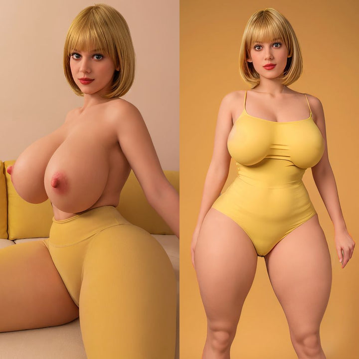 163cm/5ft4  Size Plus  Mature Silicone Head Lifelike Sex Doll - Anna