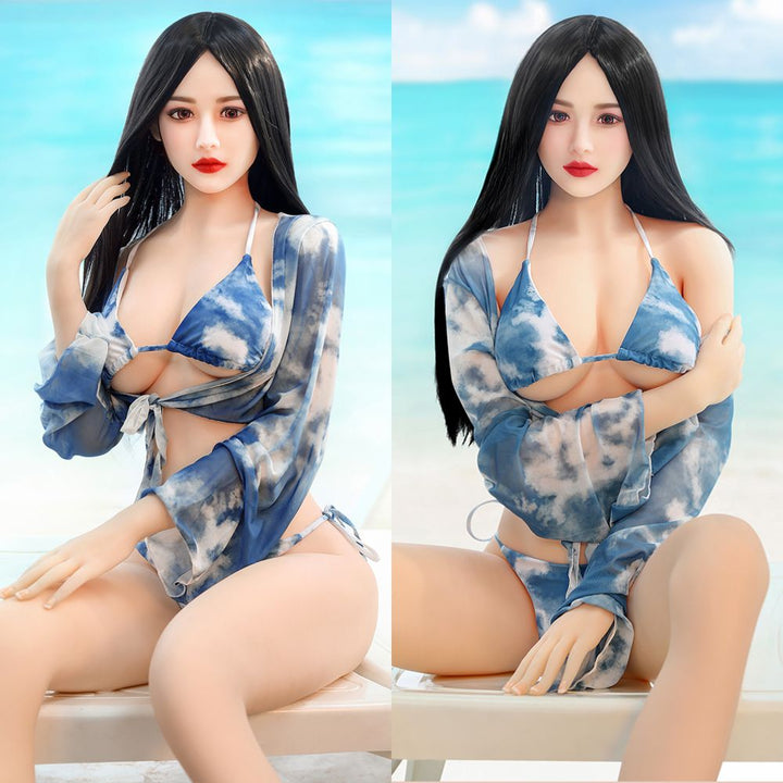 SY Doll | Asiatische 166 cm/5ft5 Strandbadeanzug Kleine Brüste Lebensechte TPE Sexpuppe - Lillia