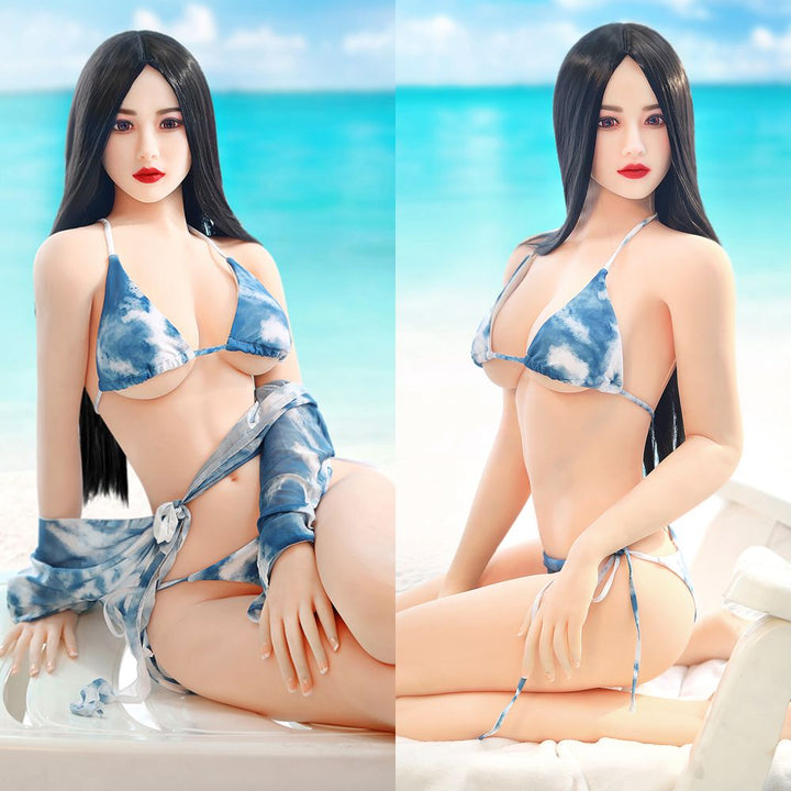 SY Doll | Asiatische 166 cm/5ft5 Strandbadeanzug Kleine Brüste Lebensechte TPE Sexpuppe - Lillia