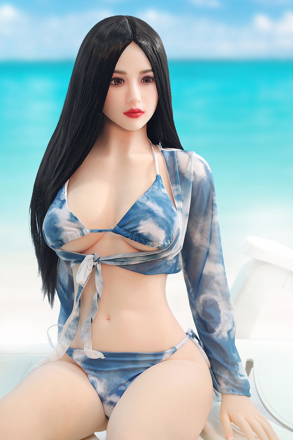 SY Doll | Asia 166cm Beach Swimsuit Small Chest Lifelike Sex Doll - Lillia