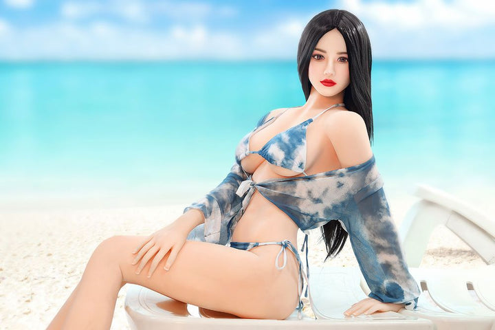 SY Doll | Asiatische 166 cm/5ft5 Strandbadeanzug Kleine Brüste Lebensechte TPE Sexpuppe - Lillia