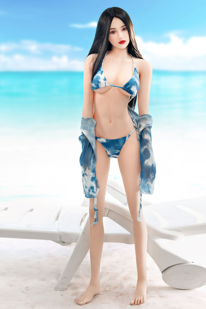 SY Doll | Asiatische 166 cm/5ft5 Strandbadeanzug Kleine Brüste Lebensechte TPE Sexpuppe - Lillia