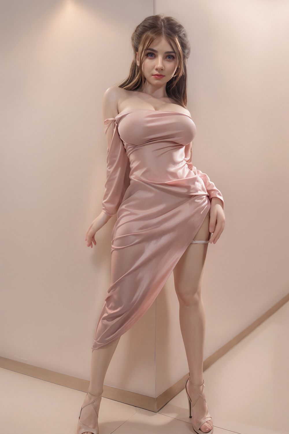 164cm/5ft4 Lovely Big Boobs Silicone Lifelike Sex Doll - Hedy