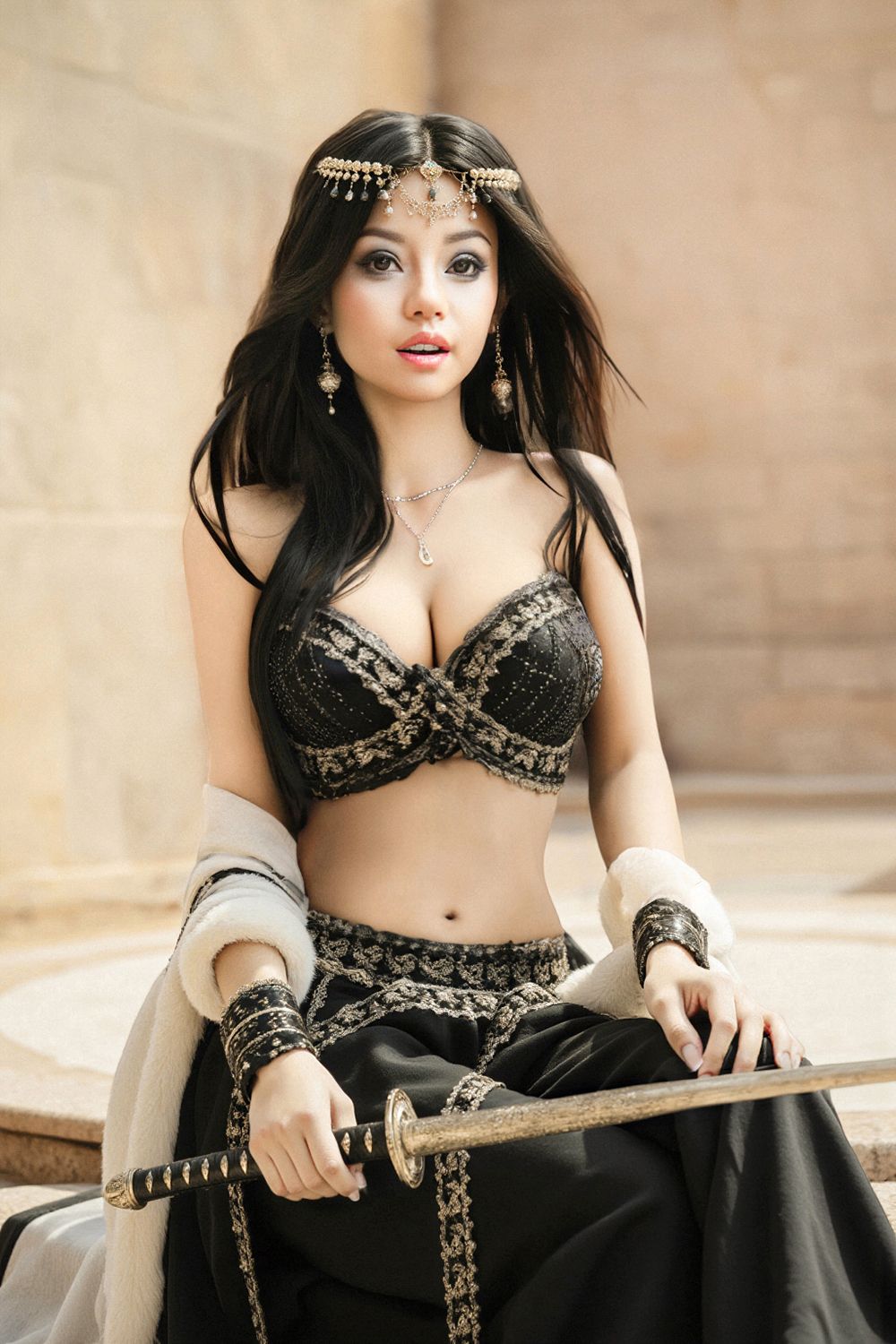 SY Doll | 152cm/4ft12 Big Breasts Exotic Beauty Seductive Female Assassin Realistic TPE Sex Doll - Isadora