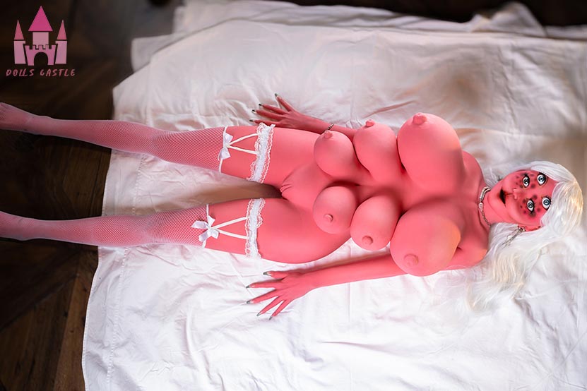 Dolls Castle | 162cm/5ft4 Pink Alien Fantasy Cosplay Lifelike Sex Doll with  - Aurora (In Stock EU)