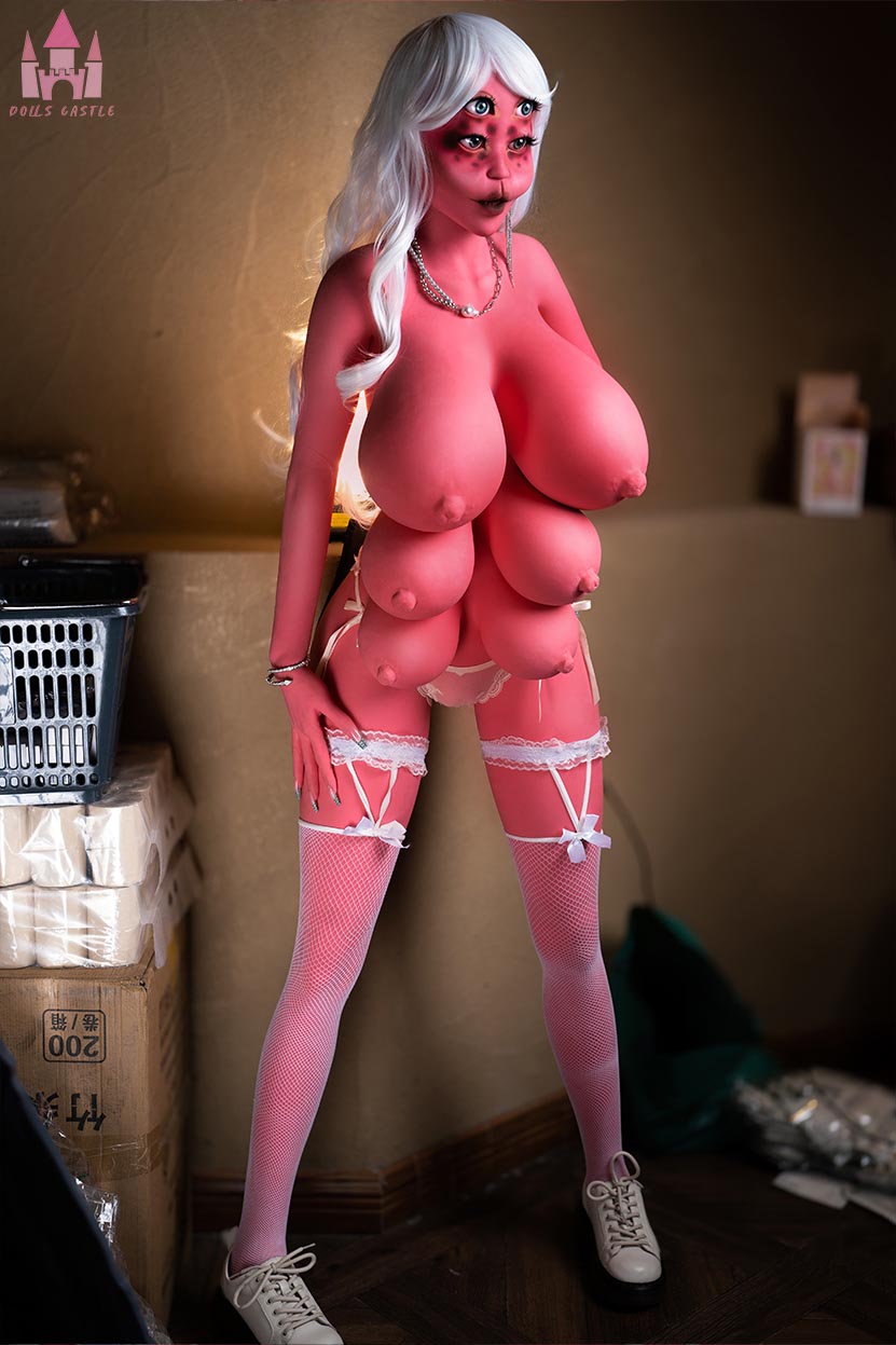 Dolls Castle | 162cm/5ft4 Pink Alien Fantasy Cosplay Lifelike Sex Doll with  - Aurora (In Stock EU)