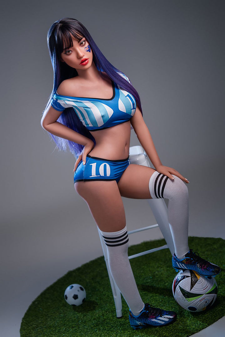 SY ドール | 152cm/4フィート12インチ 巨乳 遊び心のあるスポーツ サッカー コスプレ リアル TPE セックスドール - エドウィナ