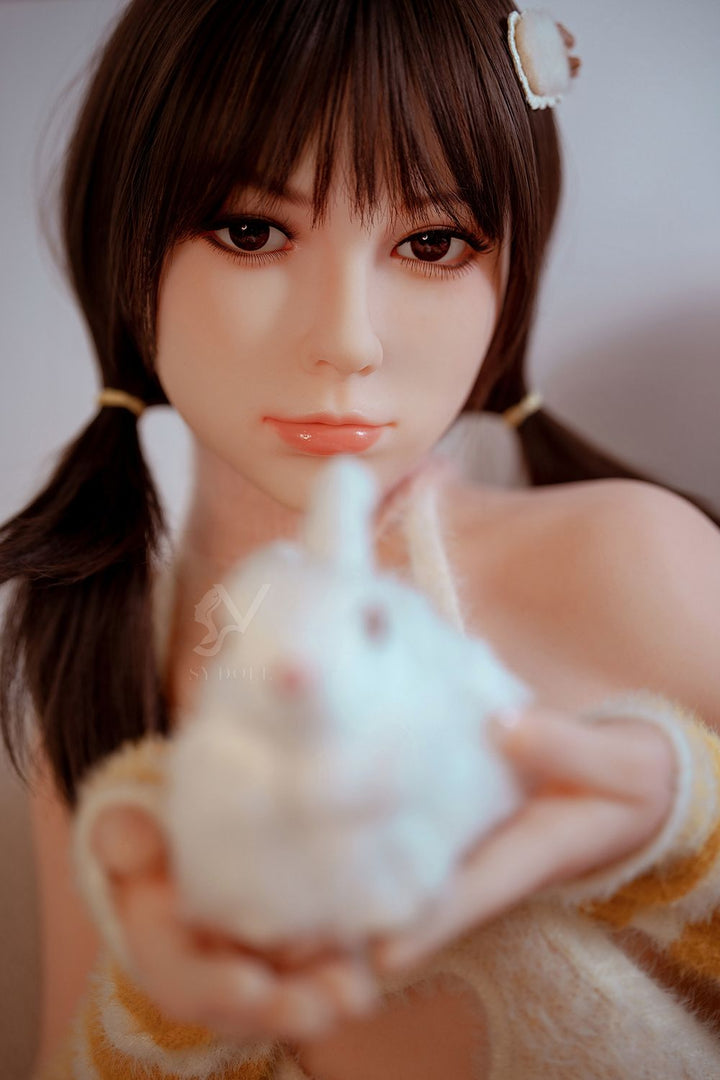 SY Doll | Asian 150cm/4ft11 Black Hair Lovely Small Boobs Lifelike Sex Doll - Lily (In Stock EU ))