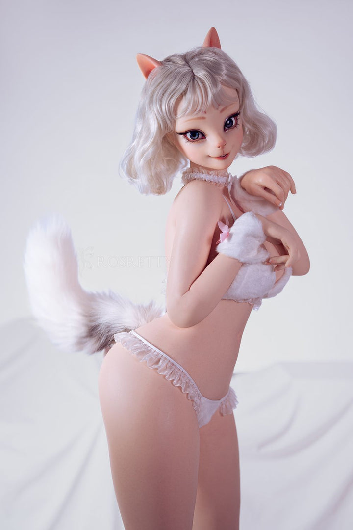 Rosretty Doll | 164cm/5ft5 Big Breasts Anime Furry Playful Feline Realistic Silicone Sex Doll - Elena