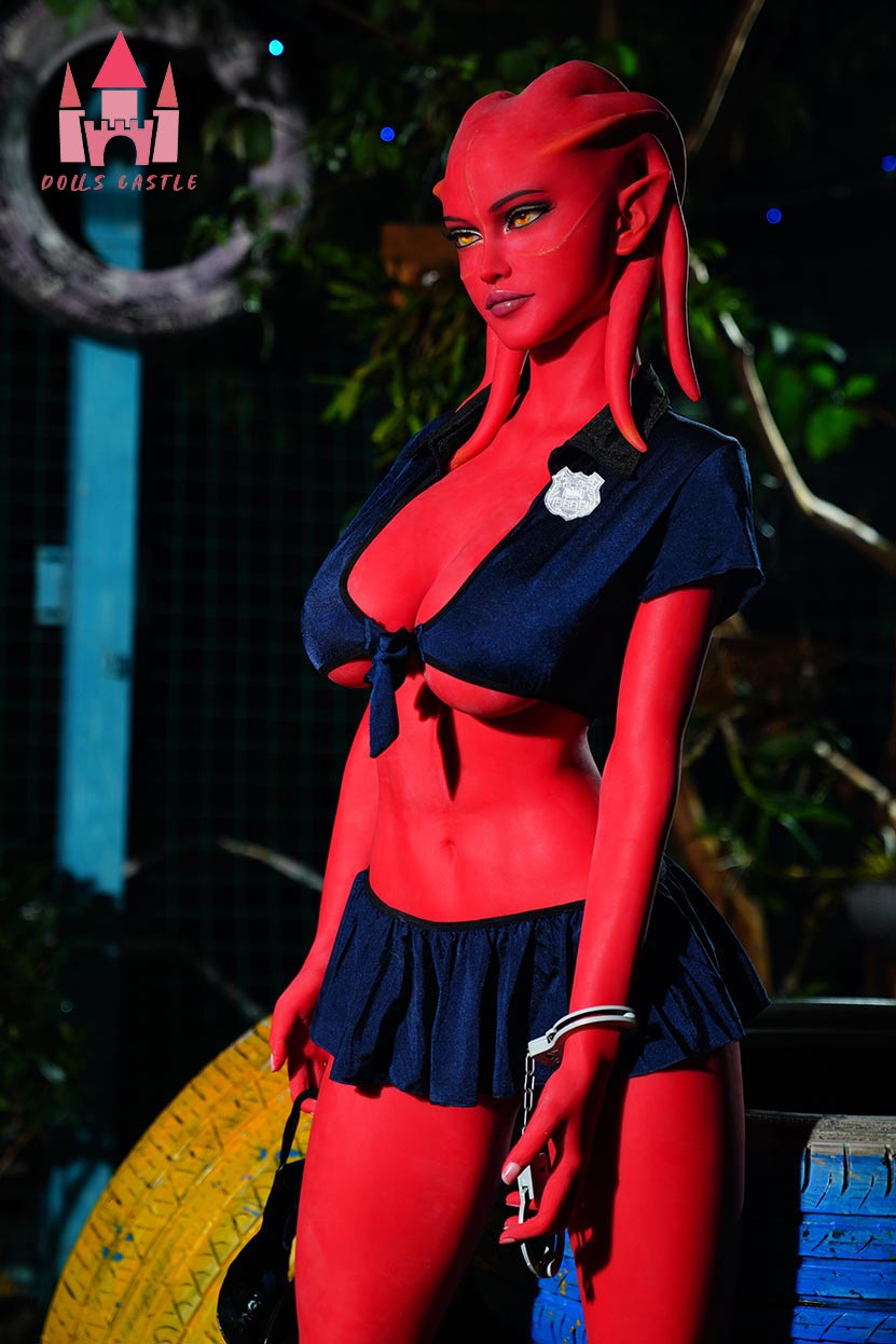 Dolls Castle | 160cm/5ft2 Red Alien Fantasy Cosplay Sex Doll - Zara (In Stock EU)