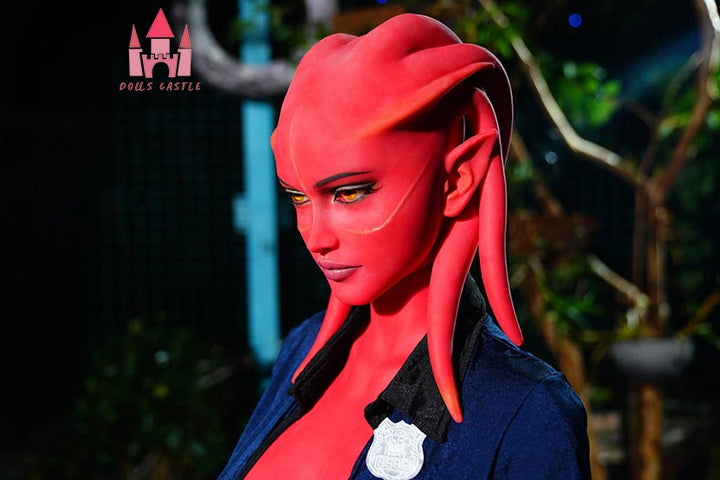 Dolls Castle | 160cm/5ft2 Red Alien Fantasy Cosplay Sex Doll - Zara (In Stock EU)