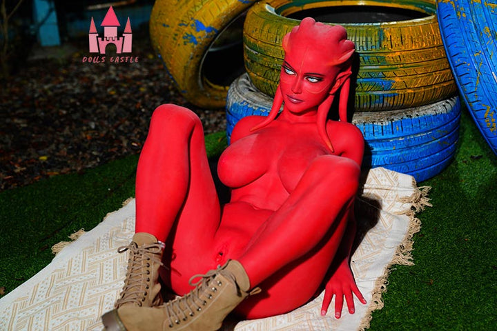 Dolls Castle | 160cm/5ft2 Red Alien Fantasy Cosplay Sex Doll - Zara (In Stock EU)