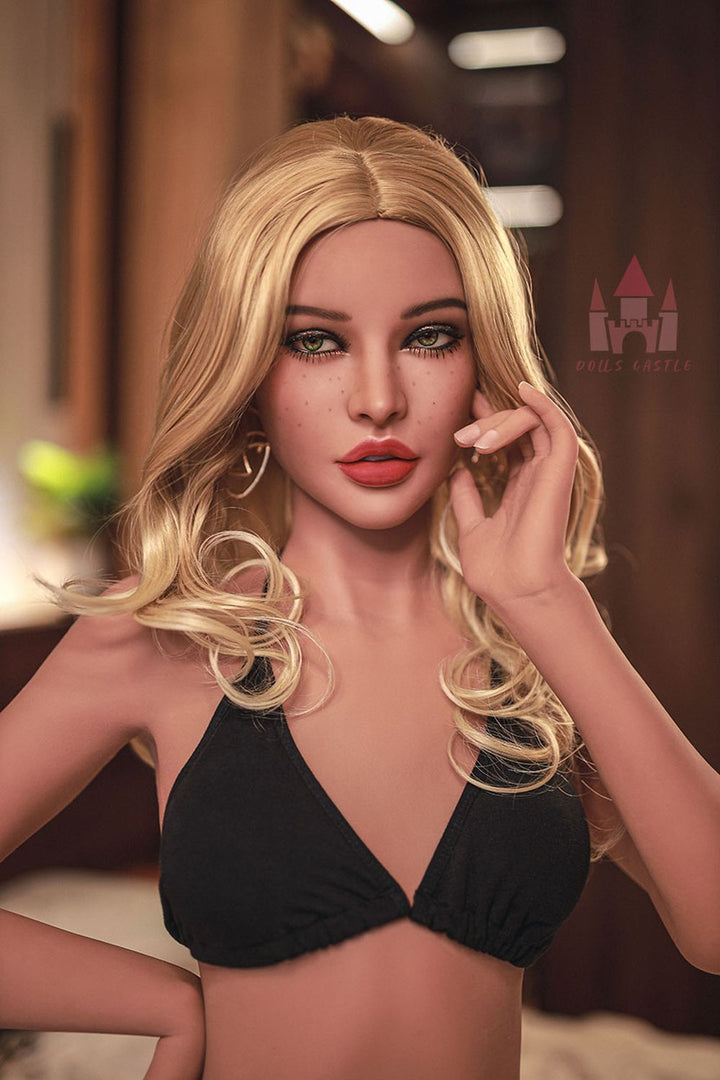 Dolls Castle | 153cm/5ft Flat Chests Elegant Blonde Lady Lifelike Full TPE Sex Doll - Sienna (In Stock US)