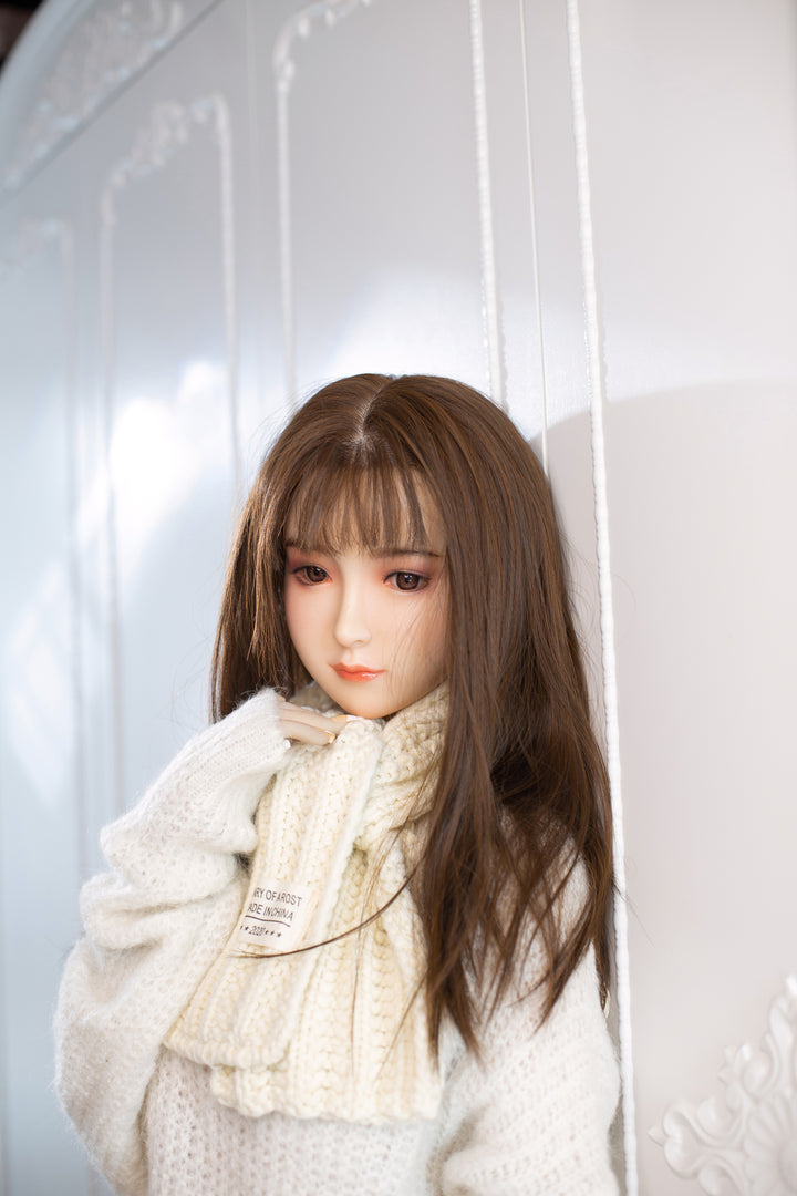 AIBEI |150cm/4ft11 Small Breast Silicone Head Doll - Odelia