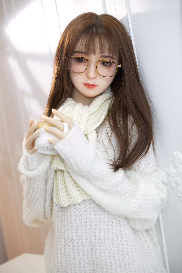 AIBEI |150cm/4ft11 Small Breast Silicone Head Doll - Odelia