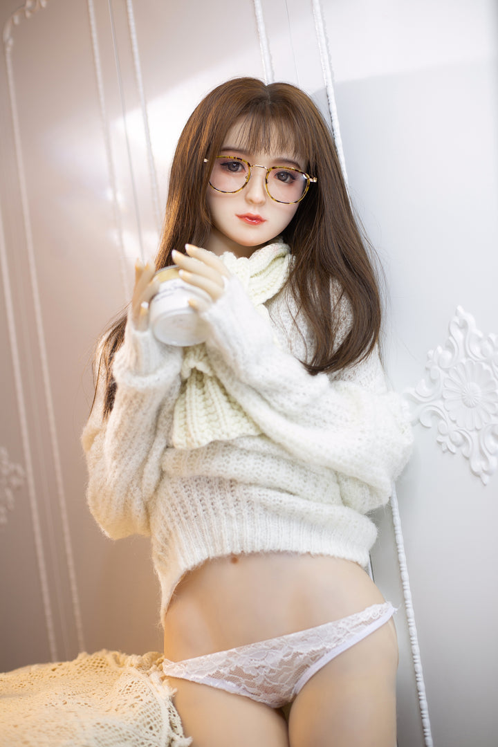 AIBEI |150cm/4ft11 Small Breast Silicone Head Doll - Odelia