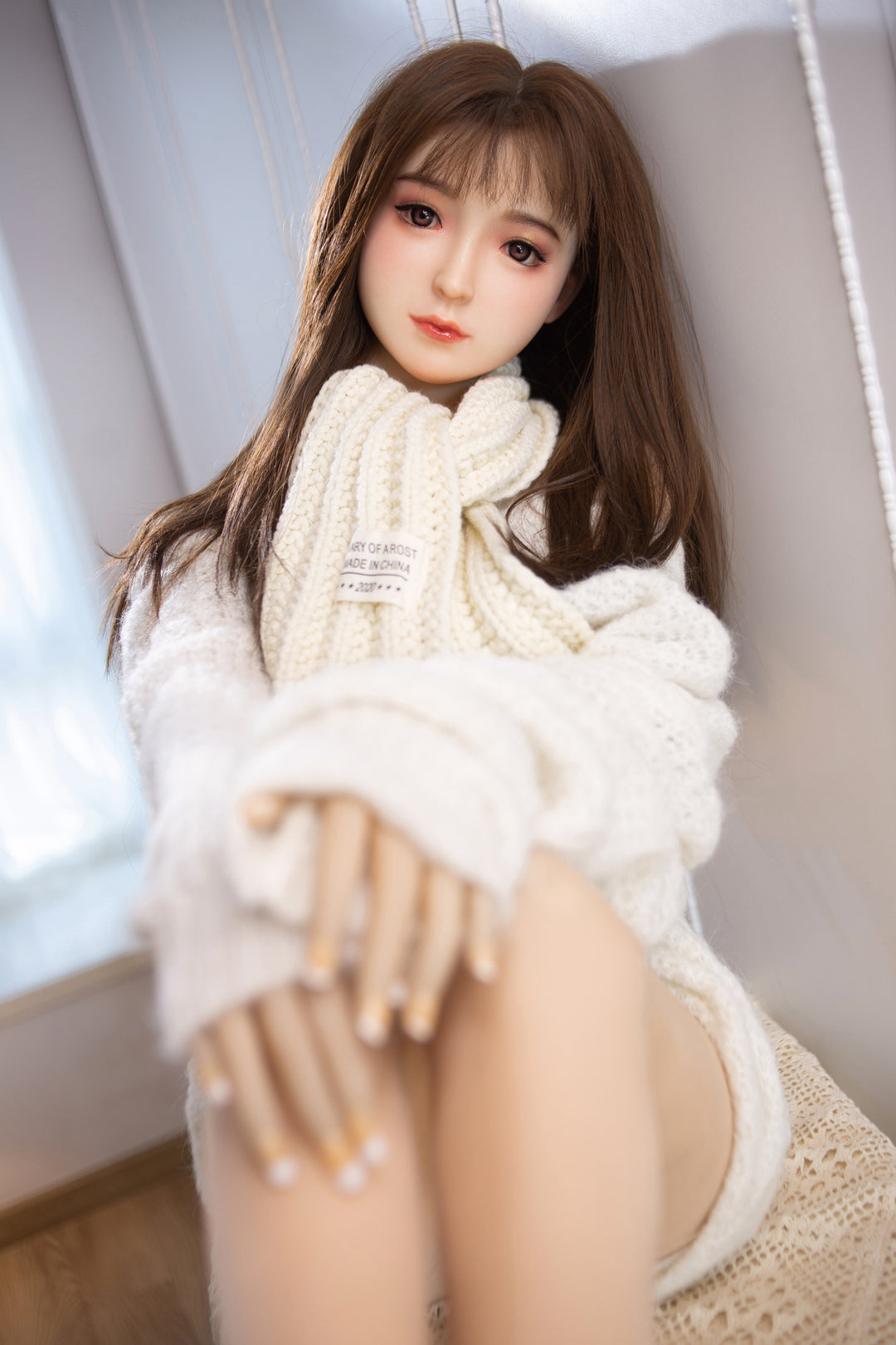 AIBEI |150cm/4ft11 Small Breast Silicone Head Doll - Odelia