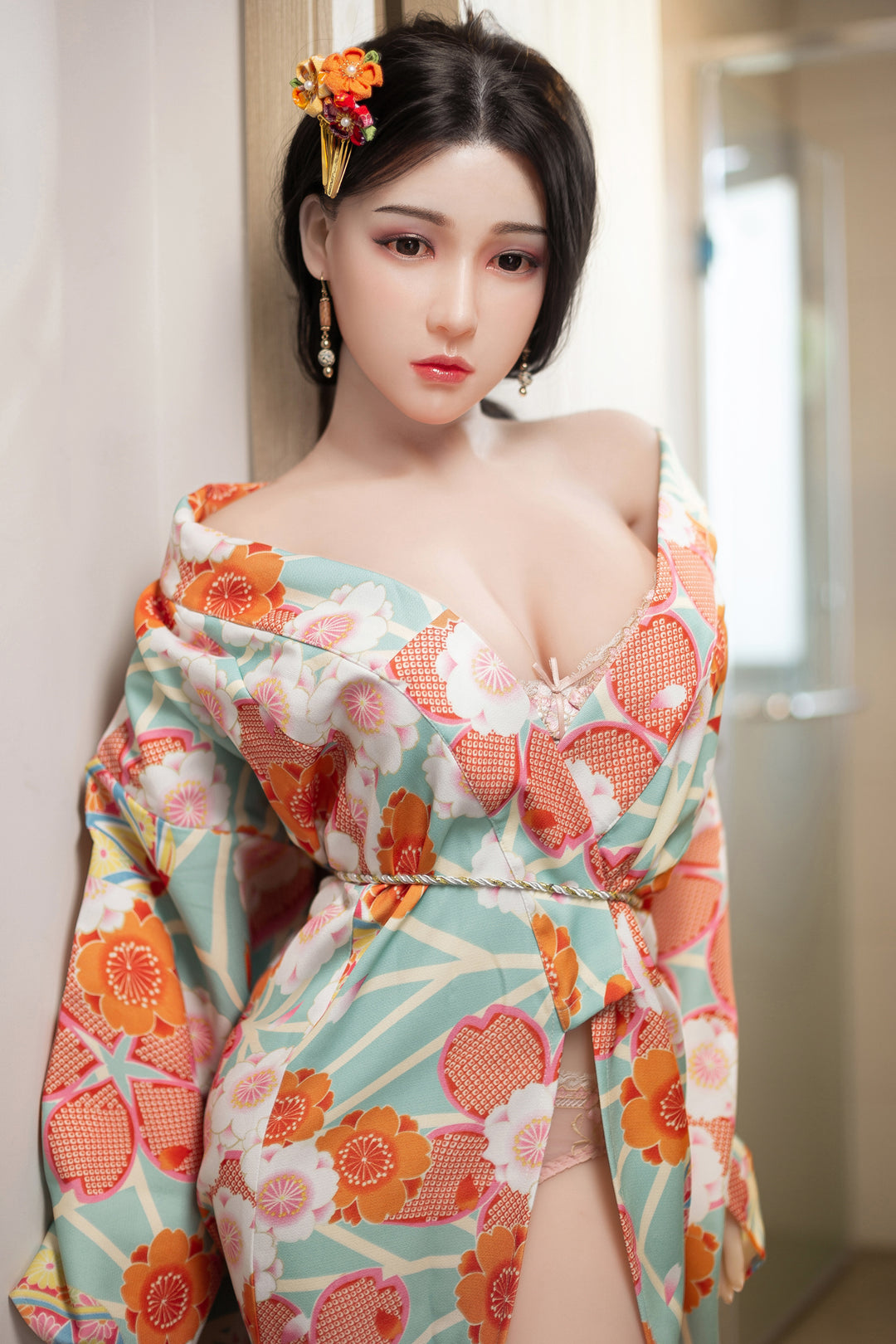 AIBEI | 158cm/5ft2 Medium Breast Silicone Head Doll - Nicole