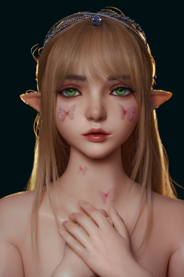 SY Movable Jaw Elf Ears Silicone Head Ophelia #M8