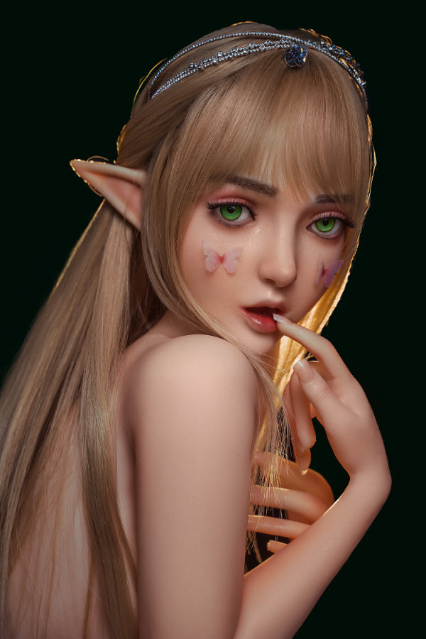 SY Movable Jaw Elf Ears Silicone Head Ophelia #M8