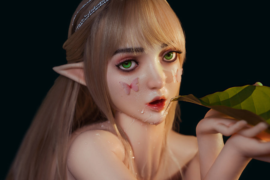 SY Movable Jaw Elf Ears Silicone Head Ophelia #M8