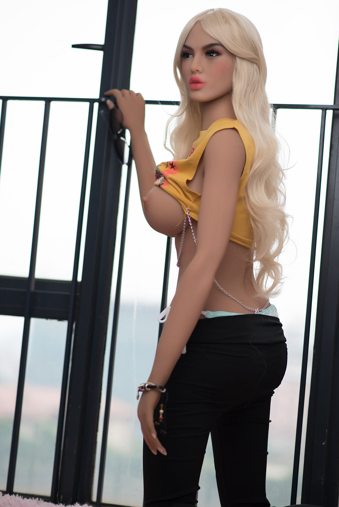 6YE | 5ft5/165cm Big Boobs White Hair Fashion Sex Doll - Amelia