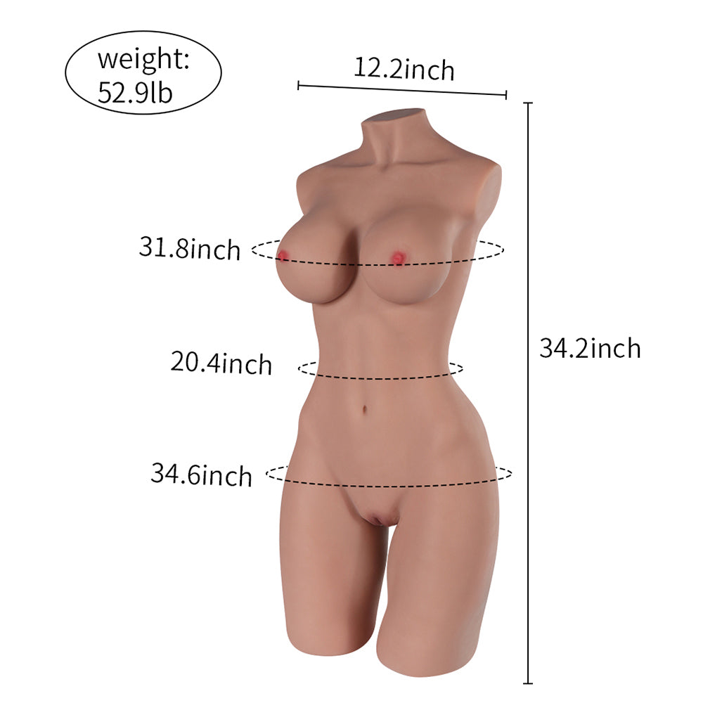 89,5 cm/35,24 Zoll Torso-Sexpuppe – Erica (auf Lager in den USA) 