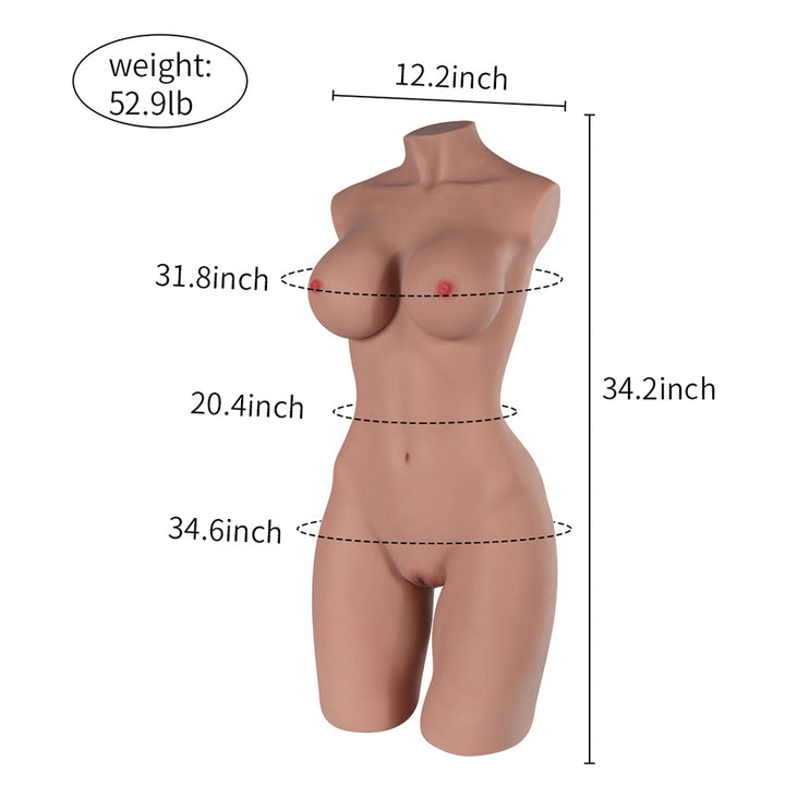 89,5 cm/35,24 Zoll Torso-Sexpuppe – Erica (auf Lager in den USA) 