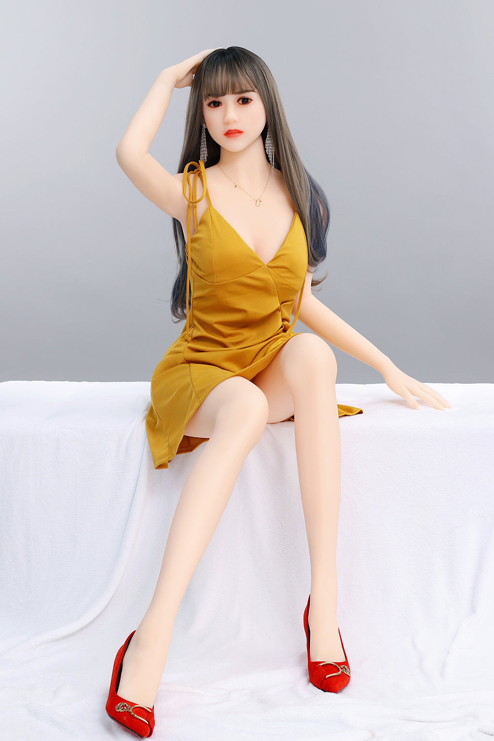 SY Doll | 165 cm/5 Fuß 5 Süße kleine Brust asiatische lebensechte TPE Sexpuppe - Greta