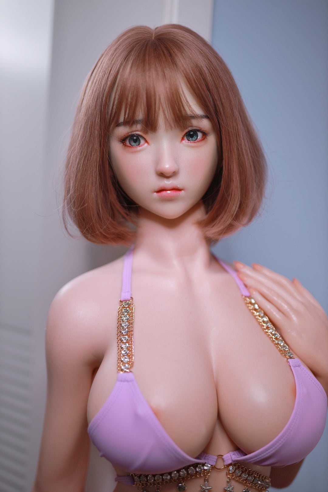 JY Doll | 157cm / 5ft2 - シリコンドール Jカップ + S64ヘッド セックスドール - チェリー