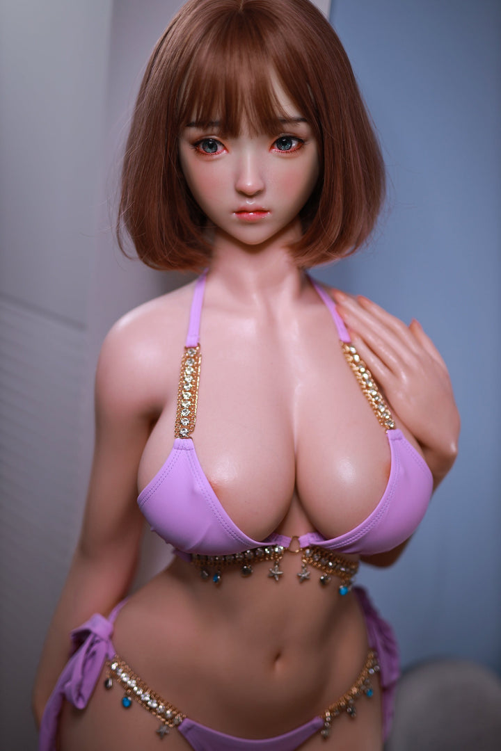 JY Doll | 157cm / 5ft2 - シリコンドール Jカップ + S64ヘッド セックスドール - チェリー