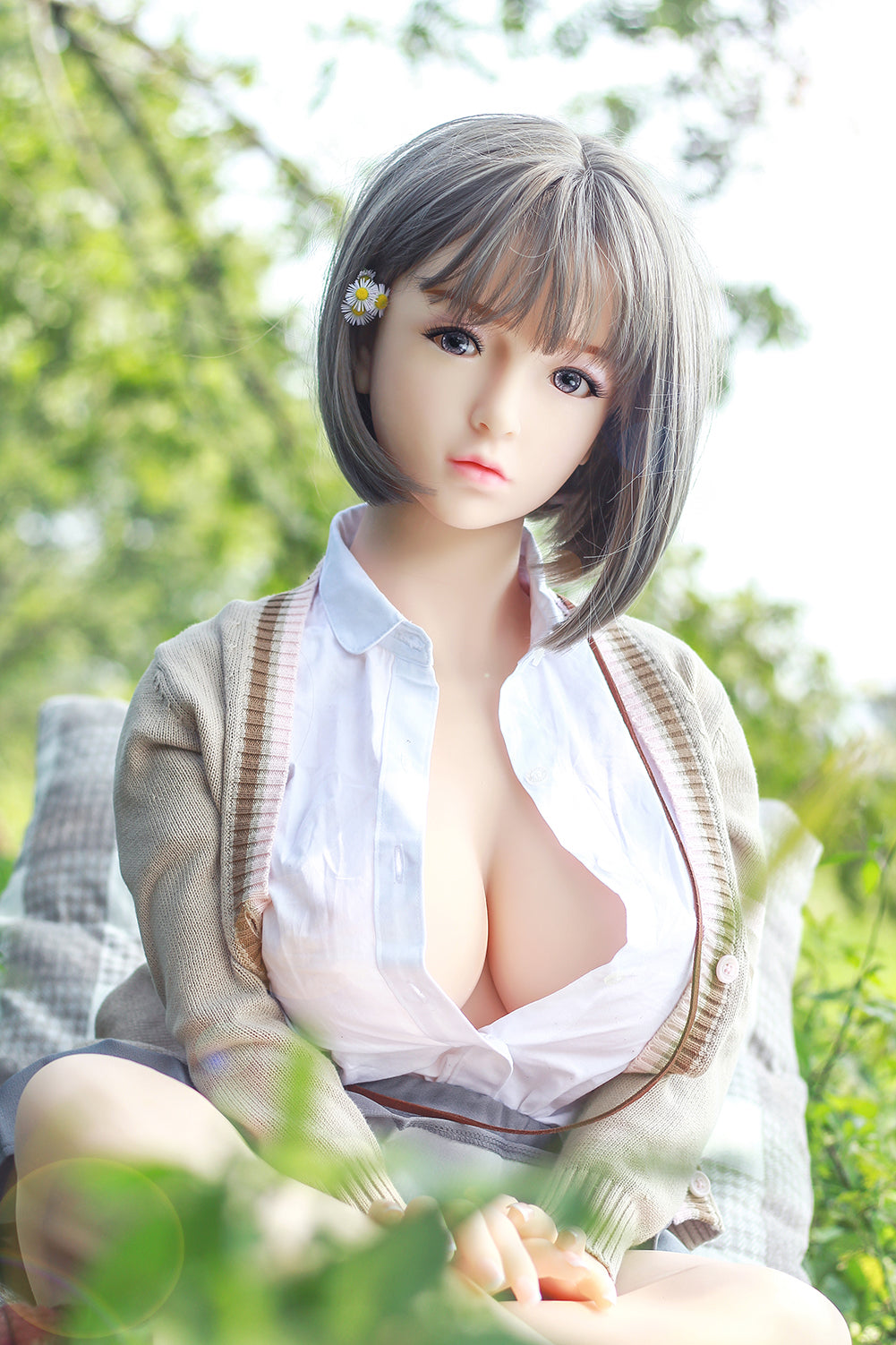 Suka - 4ft7in (140cm) Japanese Girl Big Boobs with Student Hair Adorable Sex Doll
