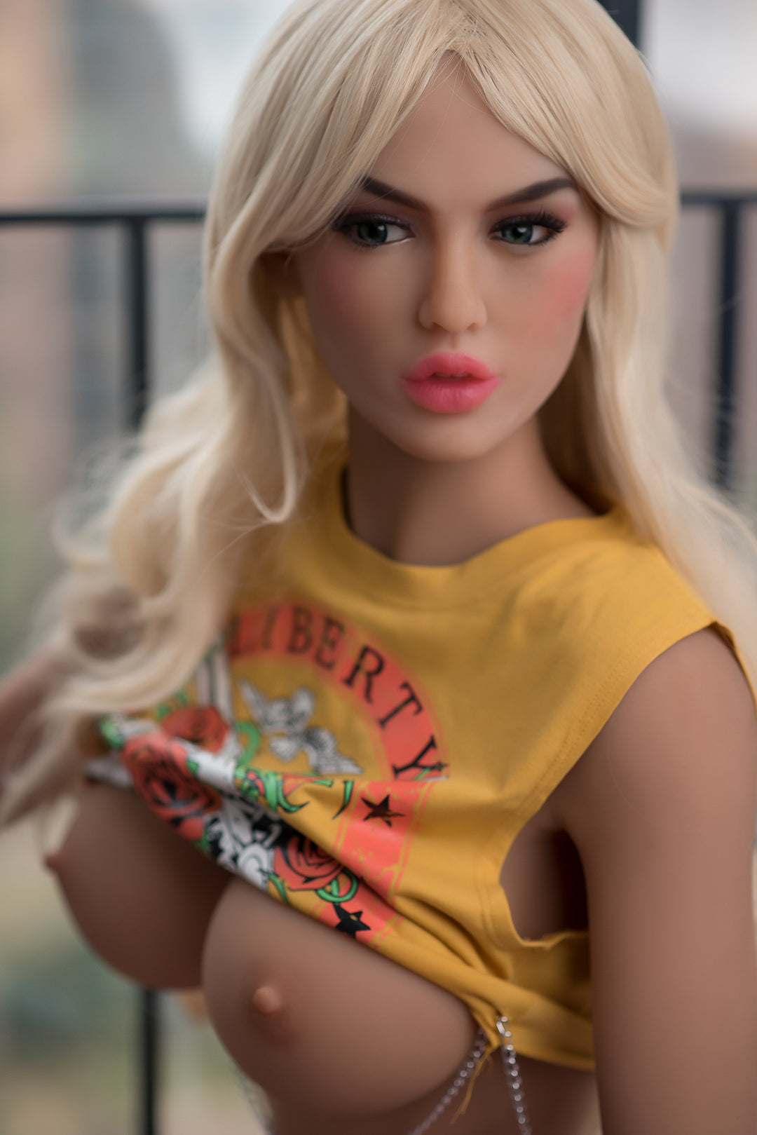 6YE | 5ft5/165cm Big Boobs White Hair Fashion Sex Doll - Amelia