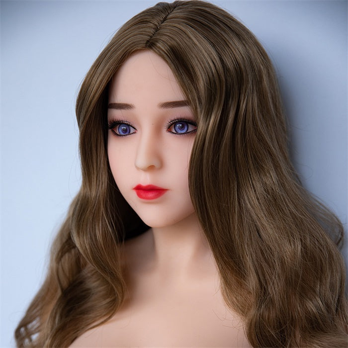 160cm (5ft3) Pretty Breast Sex Doll With Golden Curly Hair - Danae