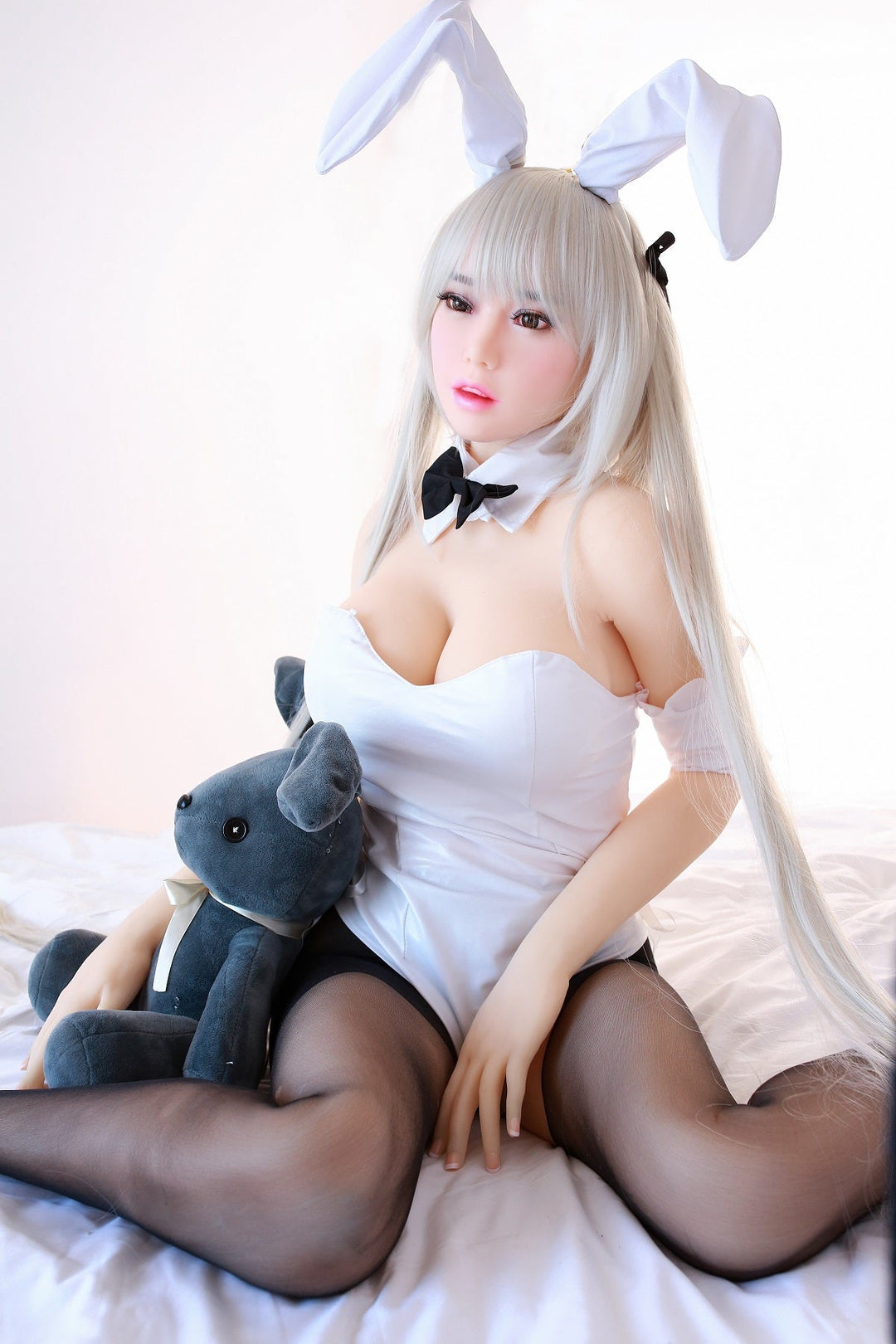 5Ft2(158cm) Top Quality TPE Sex Doll With White Hair -Denali (In Stock US)