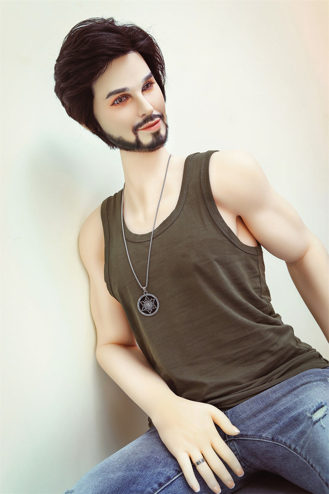 5ft 4 (162cm) Enthusiastic Bearded Style Male Sex Doll - Micheal