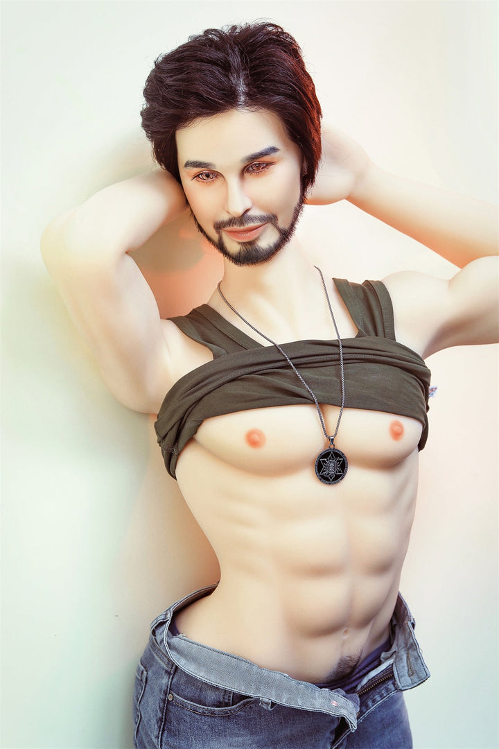 5ft 4 (162cm) Enthusiastic Bearded Style Male Sex Doll - Micheal