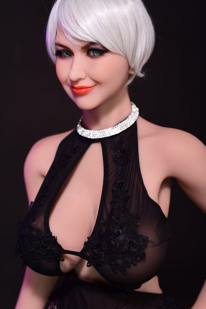 6YE | 5Ft 1/156cm White Short Hair Huge Hips Sex Doll - Rosalie