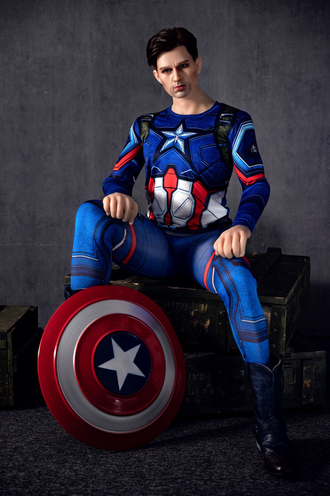 160 cm große Captain America-Sexpuppe für Frauen - Enio