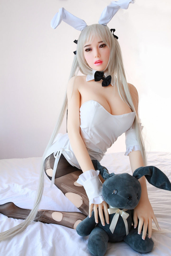 5Ft2(158cm) Top Quality TPE Sex Doll With White Hair -Denali (In Stock US)