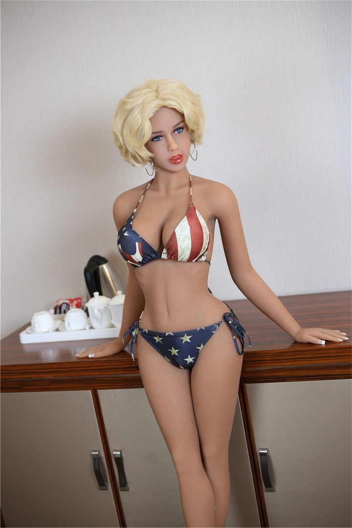 AF Doll | 5ft2 (158cm) Top Quality TPE Sex Doll with Short Golden Hair - Brielle