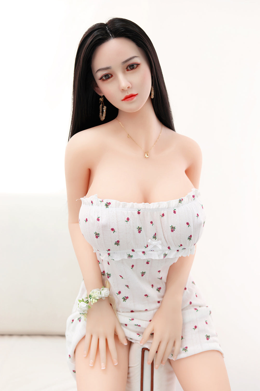 SY Doll | 158 cm große chinesische Sexpuppe mit großen Brüsten und langen schwarzen Haaren - Sufi