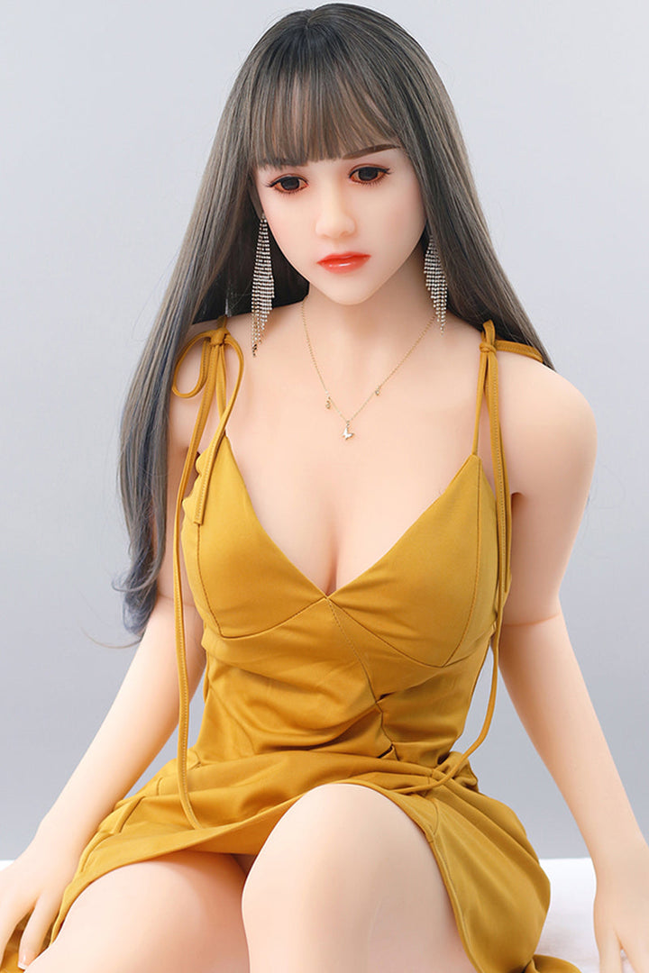 SY Doll | 165 cm/5 Fuß 5 Süße kleine Brust asiatische lebensechte TPE Sexpuppe - Greta