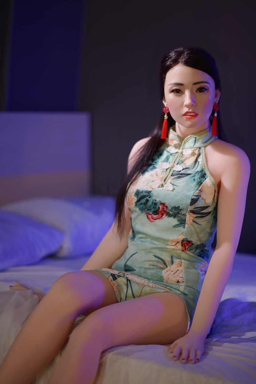 6YE | 165cm (5' 5") C-Cup Sillicone Head Small Breast Sex Doll - Tess