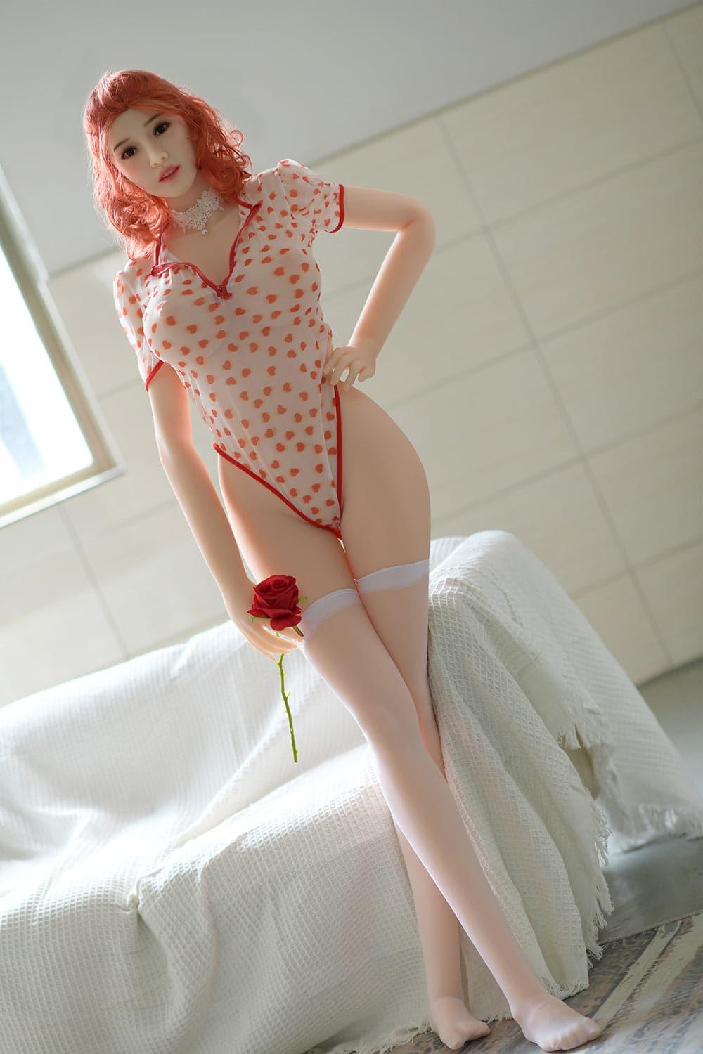 6YE | 165cm (5' 5") D-Cup Small Breasted Pink Hair Sex Doll - Theresa