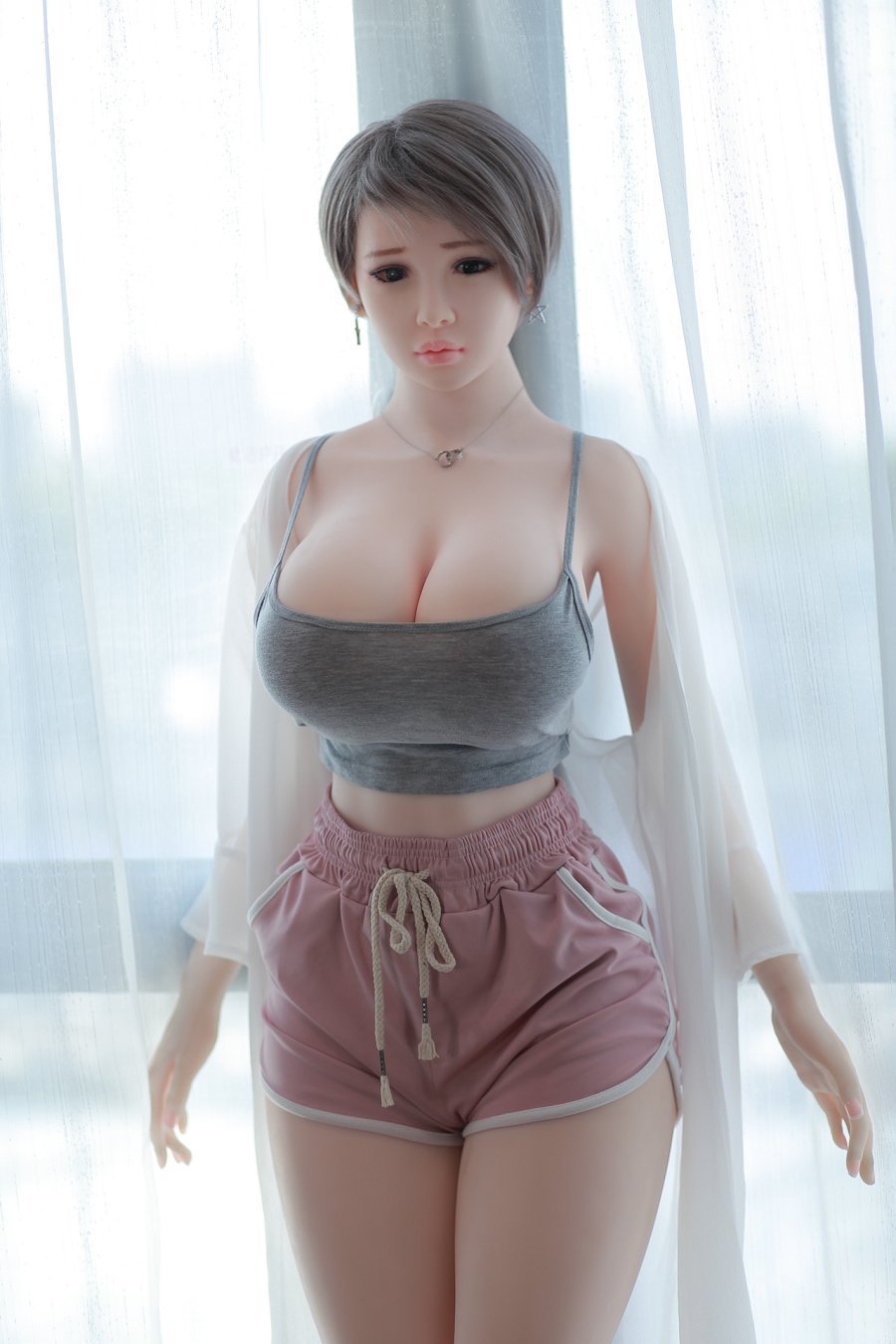 5ft 6 ﻿Lifelike Big Breast Real TPE Silicone Sex Doll - Gaby