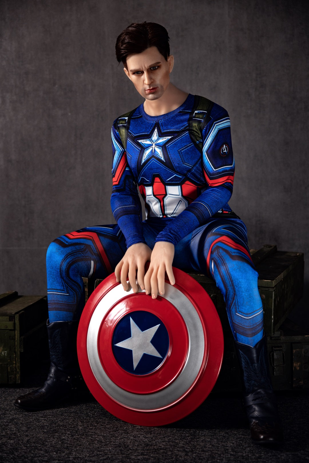 160 cm große Captain America-Sexpuppe für Frauen - Enio