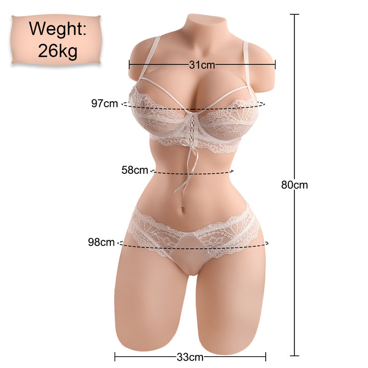 80 cm/31,5 Zoll Torso-Sexpuppe – Brandi (auf Lager in den USA) 