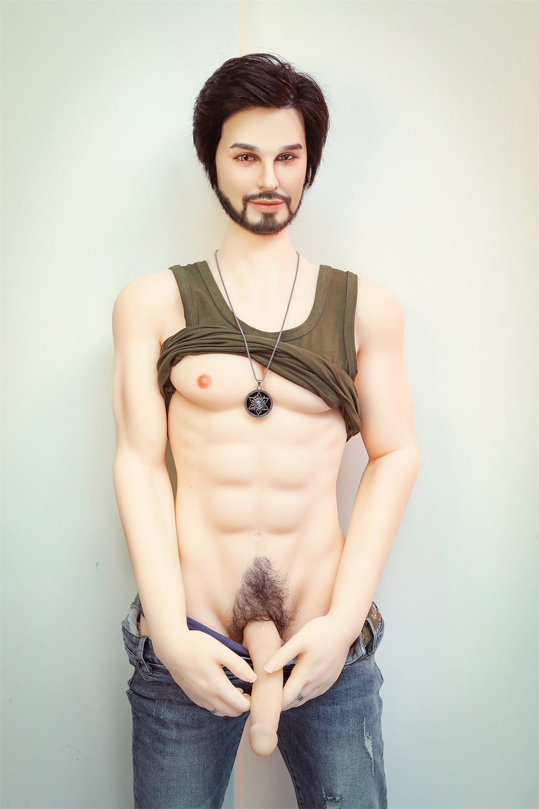 5ft 4 (162cm) Enthusiastic Bearded Style Male Sex Doll - Micheal