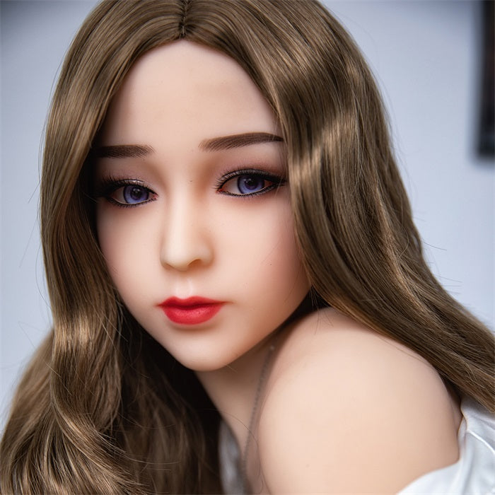 160cm (5ft3) Pretty Breast Sex Doll With Golden Curly Hair - Danae